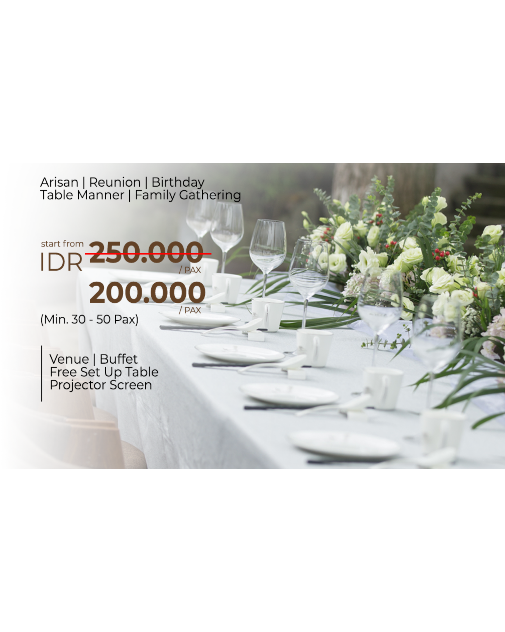 Social Event Package